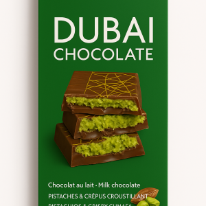 KIBA DUBAI CHOCOLATE - Tablette Chocolat Pistache