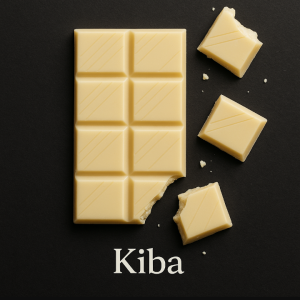 Tablette de chocolat blanc KIBA